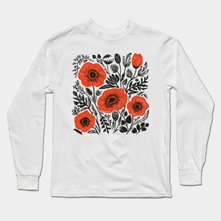 Lino Cut Flowers Long Sleeve T-Shirt